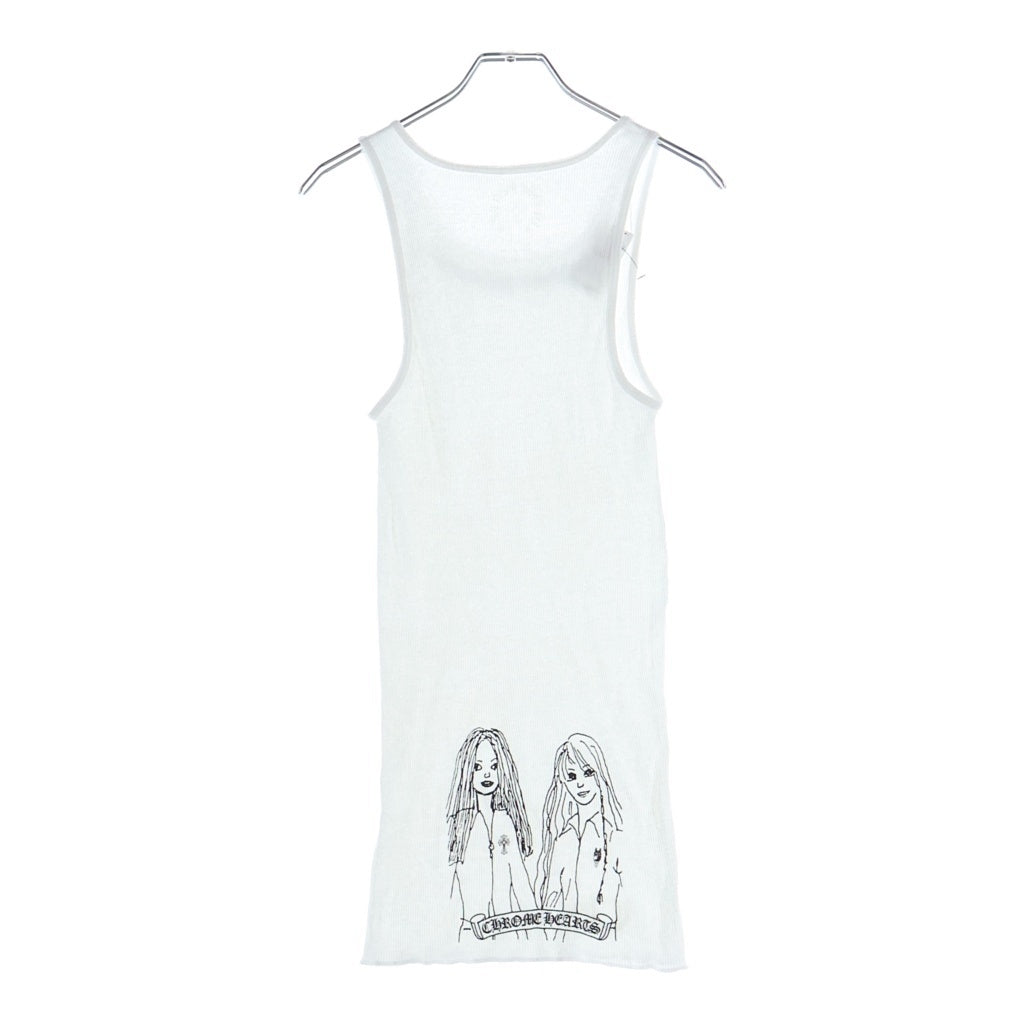 CHROME HEARTS(クロムハーツ) Neck Logo Back GIRLS ネックロゴ バックガールズプリント タンクトップ