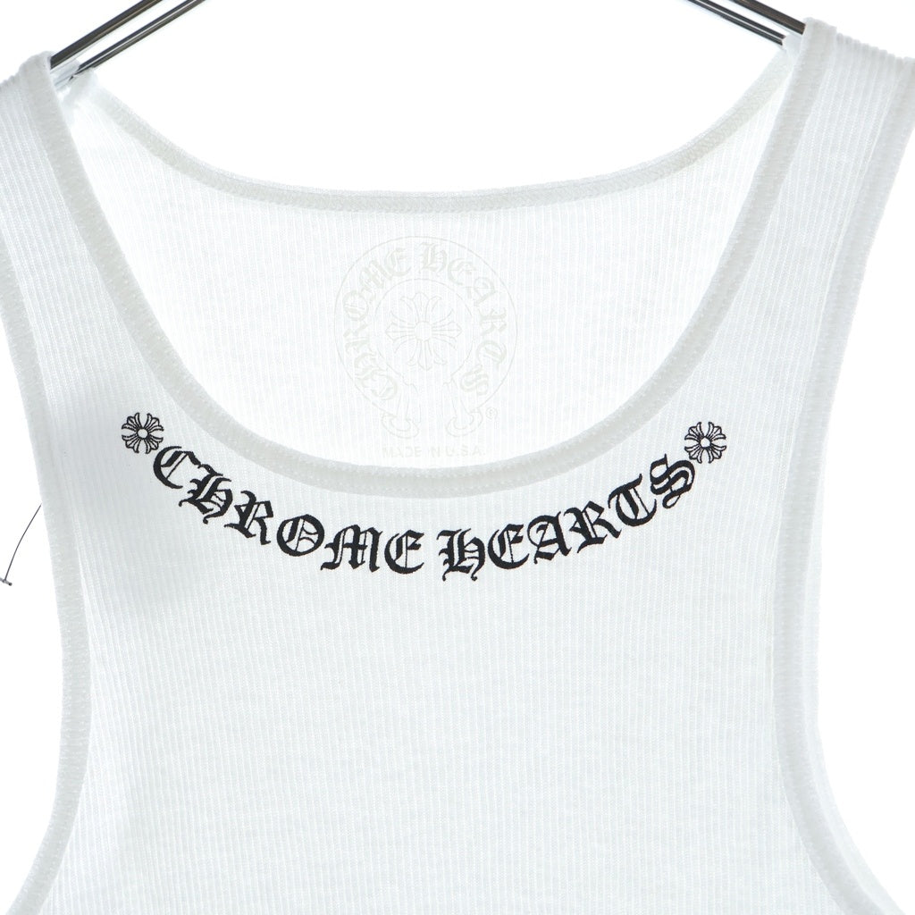 CHROME HEARTS(クロムハーツ) Neck Logo Back GIRLS ネックロゴ バックガールズプリント タンクトップ