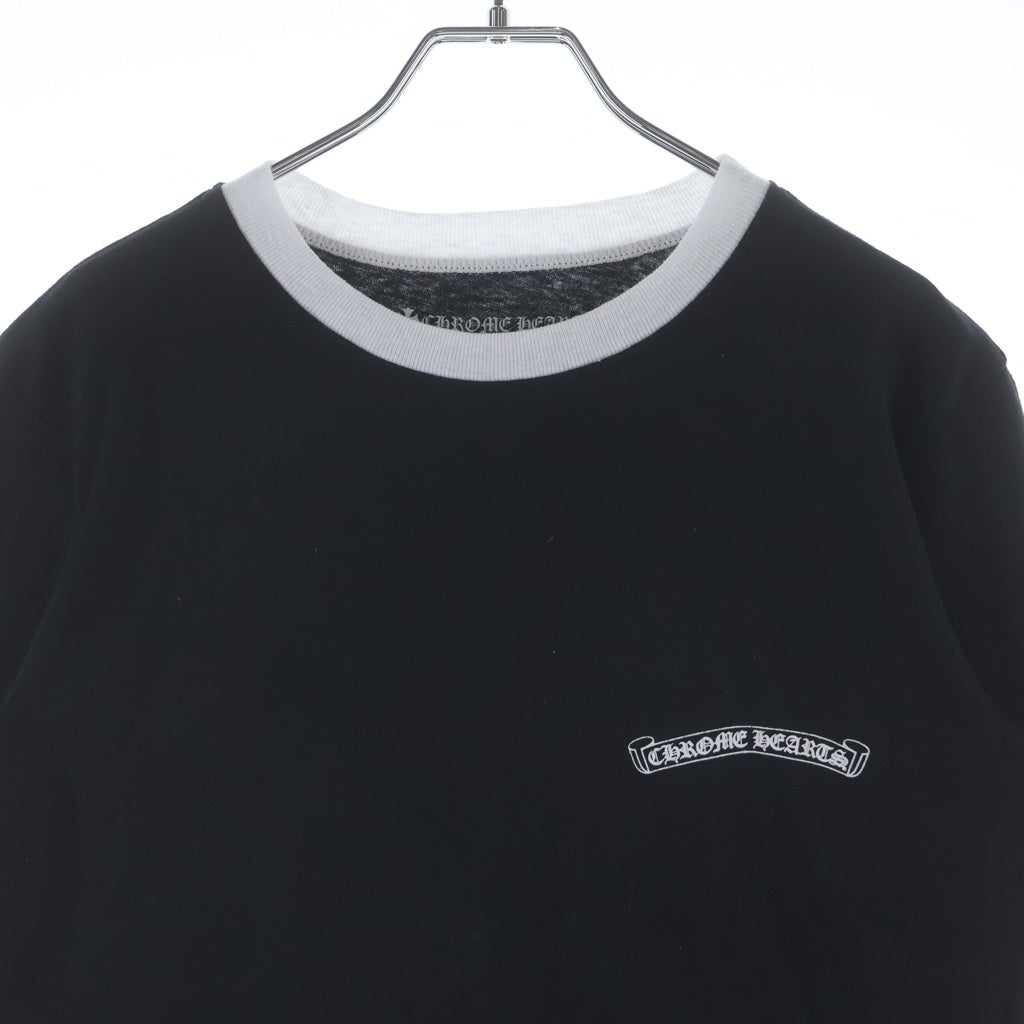 CHROME HEARTS(クロムハーツ) Back Horseshoe Print Ringer Tee バックホースシュープリント リンガーTシャツ 半袖カットソー レディース
