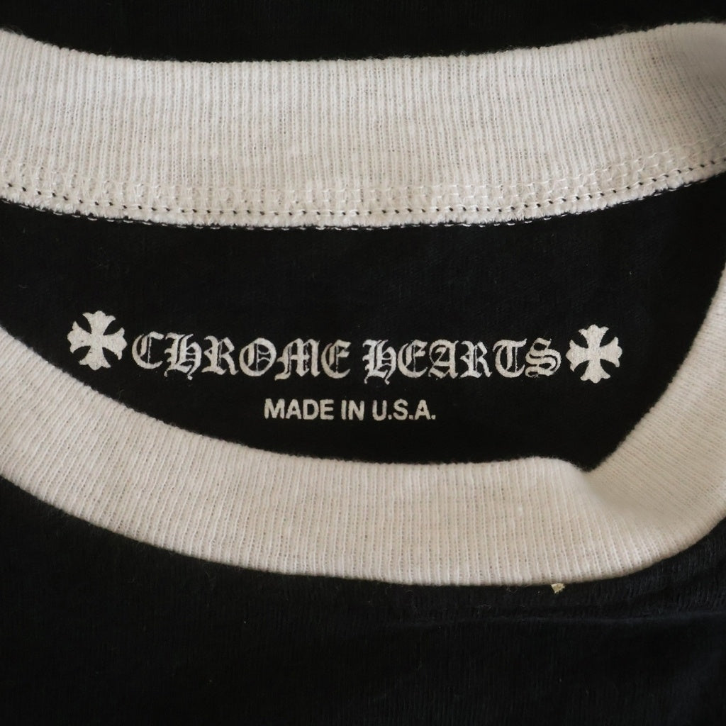 CHROME HEARTS(クロムハーツ) Back Horseshoe Print Ringer Tee バックホースシュープリント リンガーTシャツ 半袖カットソー レディース