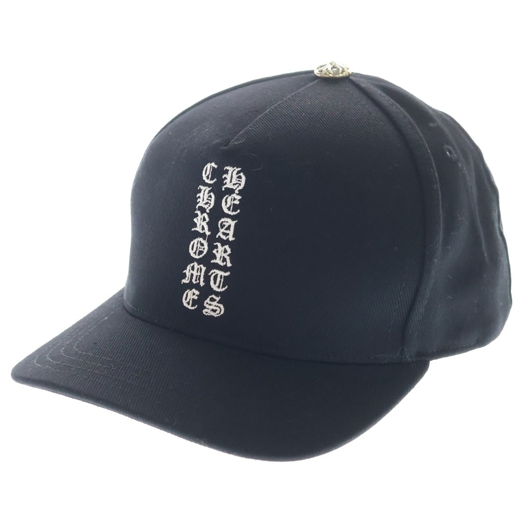 CHROME HEARTS(クロムハーツ) バーティカルロゴ デニム ベースボールキャップ 帽子 ブラック