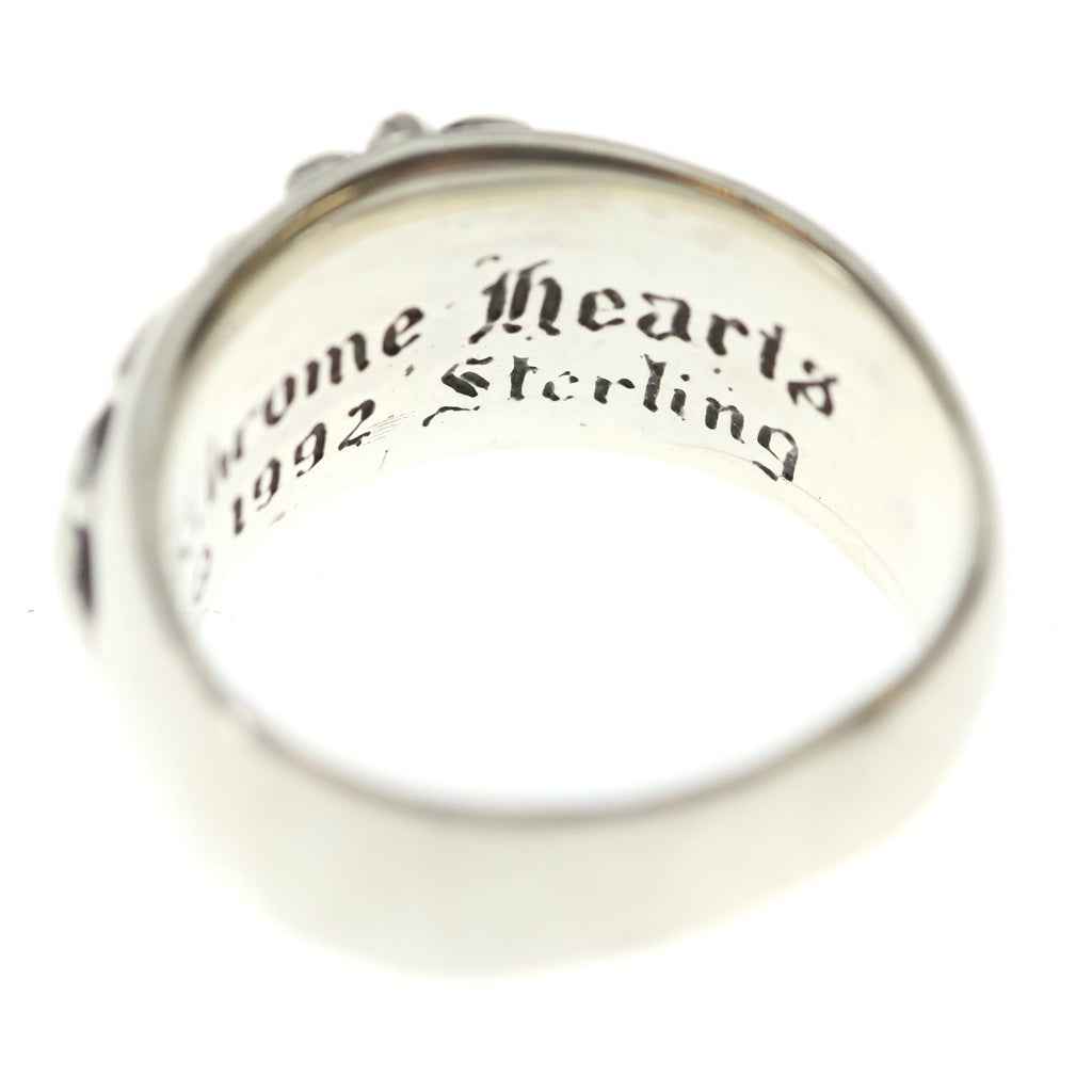 CHROME HEARTS(クロムハーツ) FLRL CRS P DMND フローラルクロスリング PAVEダイヤ シルバー