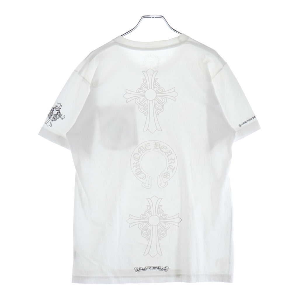 CHROME HEARTS(クロムハーツ) CH S/S バックCHクロス ホースシュープリント 半袖Tシャツカットソー
