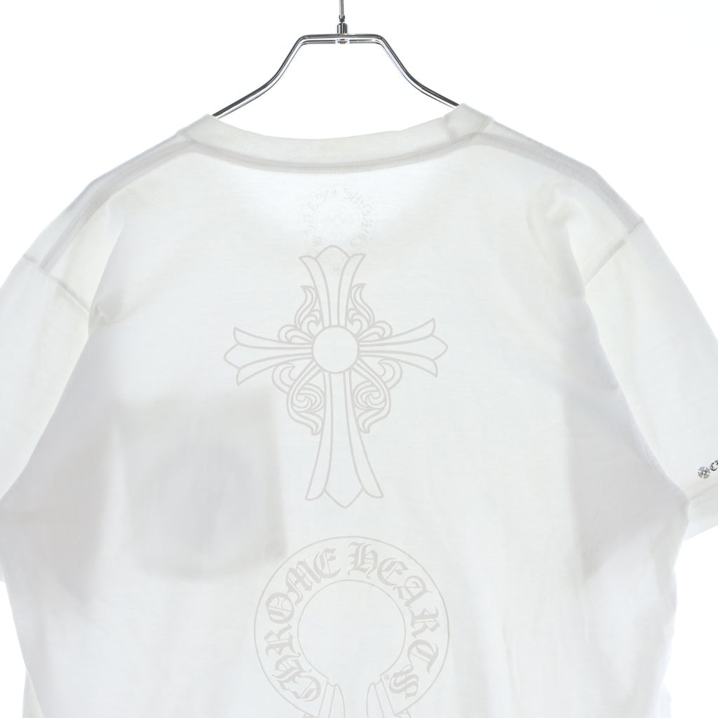 CHROME HEARTS(クロムハーツ) CH S/S バックCHクロス ホースシュープリント 半袖Tシャツカットソー