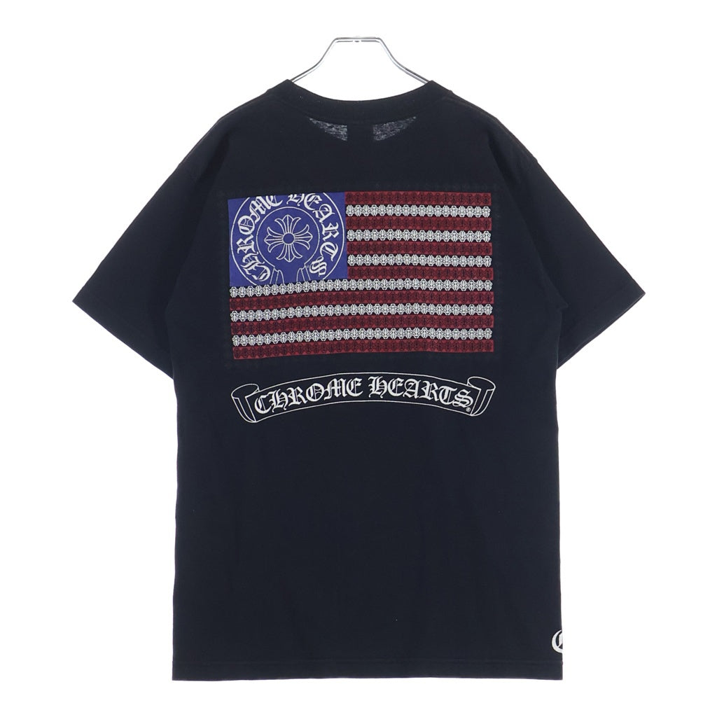 CHROME HEARTS(クロムハーツ) OLD S/S オールド アメリカンフラグプリント 半袖Tシャツカットソー