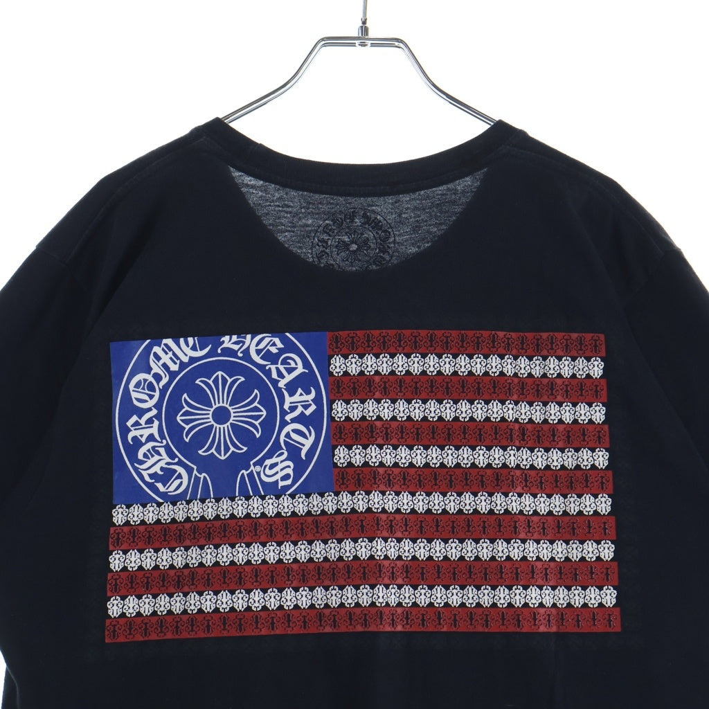 CHROME HEARTS(クロムハーツ) CH S/S アメリカンフラグプリント 半袖Tシャツカットソー