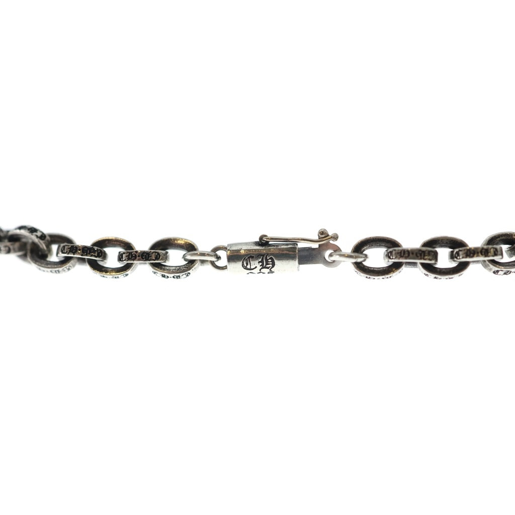 CHROME HEARTS(クロムハーツ) 3 TIER CRS/PLS P/D PAVEダイヤ/シルバーチョークチェーンネックレス