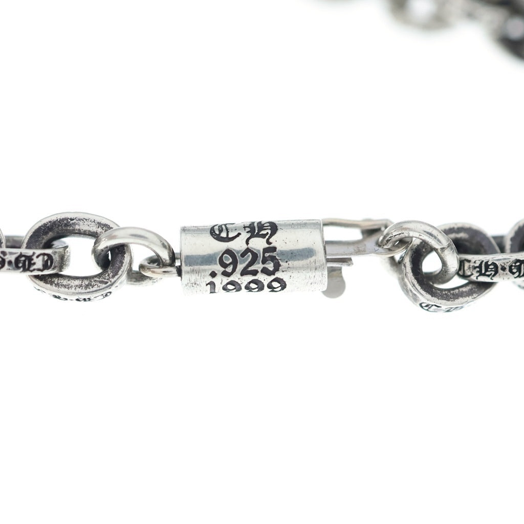 CHROME HEARTS(クロムハーツ) 3 TIER CRS/PLS P/D PAVEダイヤ/シルバーチョークチェーンネックレス