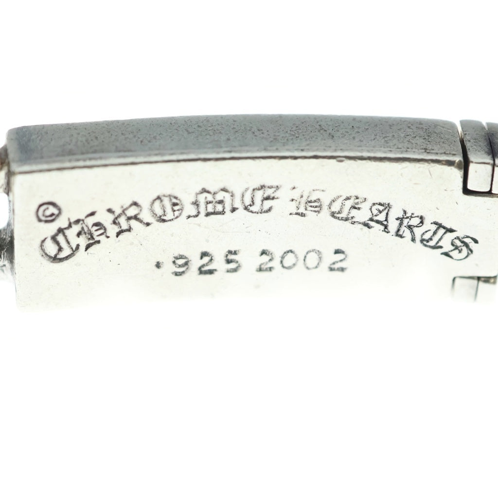 CHROME HEARTS(クロムハーツ) ID BBY FLRL CRS ベイビーIDフローラルクロス ブレスレット シルバー 20LINK BCA154