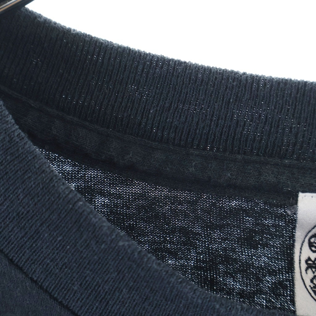 CHROME HEARTS(クロムハーツ) OLD VINE DGGR FLRL オールド ヴァインダガー 袖フローラルクロス プリント 長袖Tシャツ カットソー ブラック