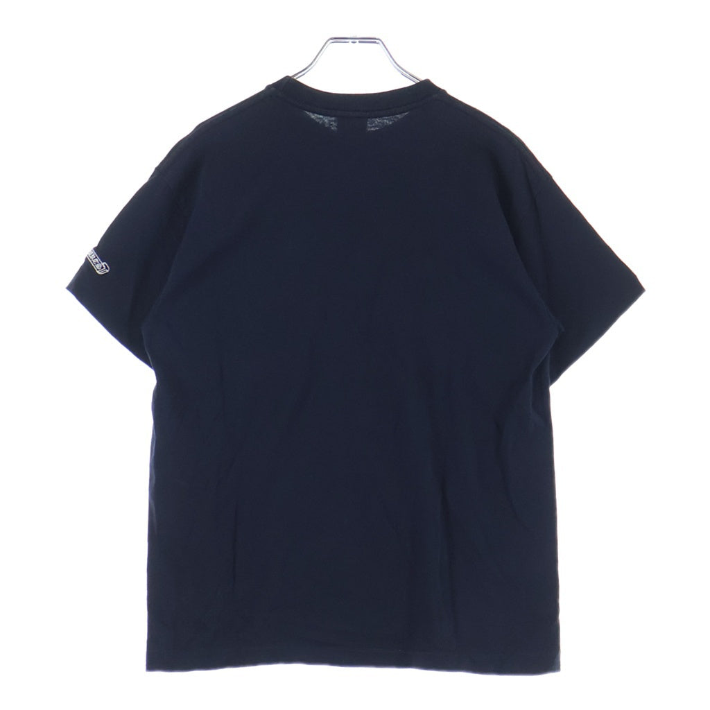 CHROME HEARTS(クロムハーツ) OLD HORSESHOE オールド ホースシュー刺繍 半袖Tシャツ カットソー ブラック/レッド
