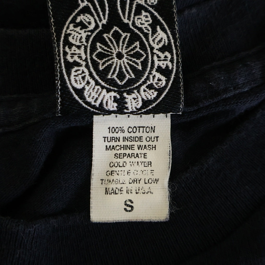 CHROME HEARTS(クロムハーツ) OLD HORSESHOE オールド ホースシュー刺繍 半袖Tシャツ カットソー ブラック/レッド