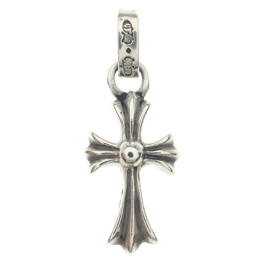 CHROME HEARTS(クロムハーツ) CRS BBYFAT P SAP ベイビーファットクロス PAVE ピンクサファイア ペンダントトップ シルバー BCA236