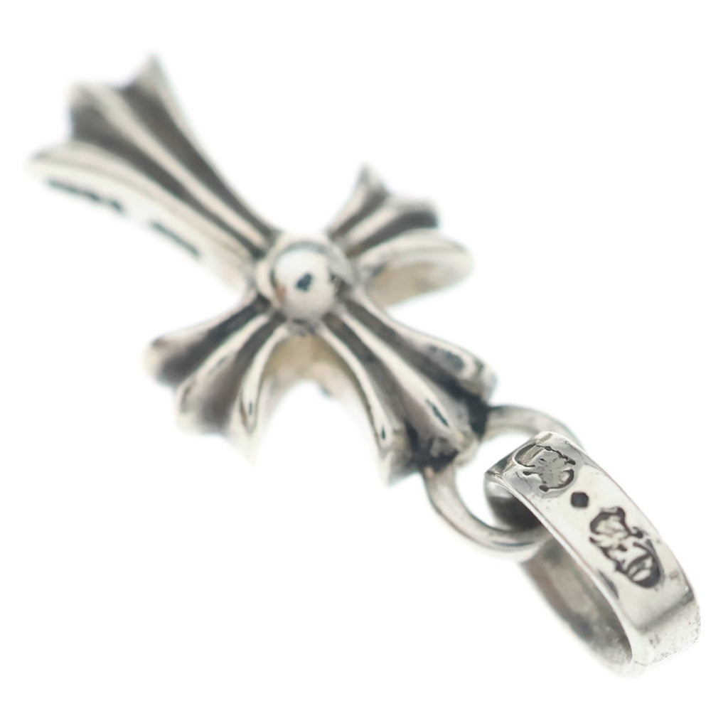 CHROME HEARTS(クロムハーツ) CRS BBYFAT P SAP ベイビーファットクロス PAVE ピンクサファイア ペンダントトップ シルバー BCA236