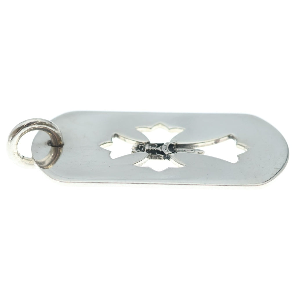 CHROME HEARTS(クロムハーツ) D TAG LRG CROSS DAGG カットアウトクロスダガー ラージドッグタグネックレストップ
