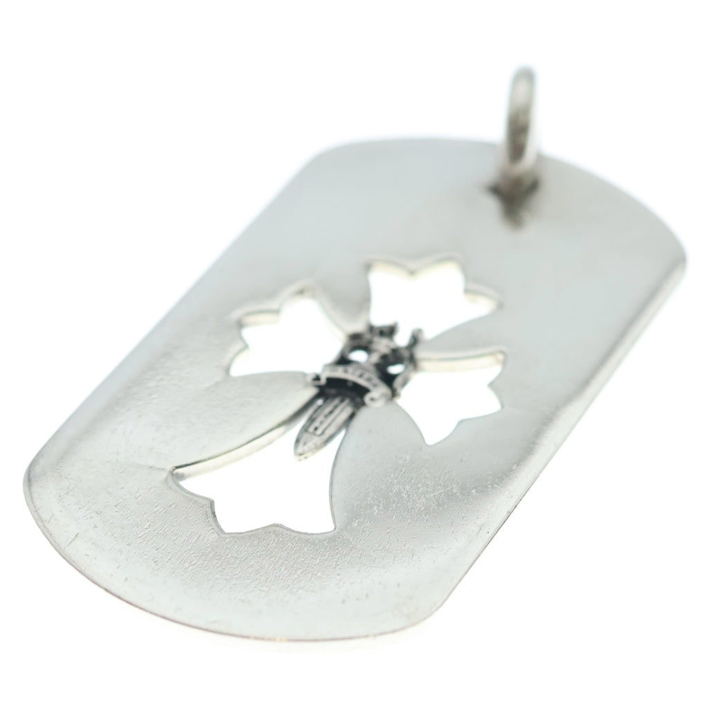 CHROME HEARTS(クロムハーツ) D TAG LRG CROSS DAGG カットアウトクロスダガー ラージドッグタグネックレストップ