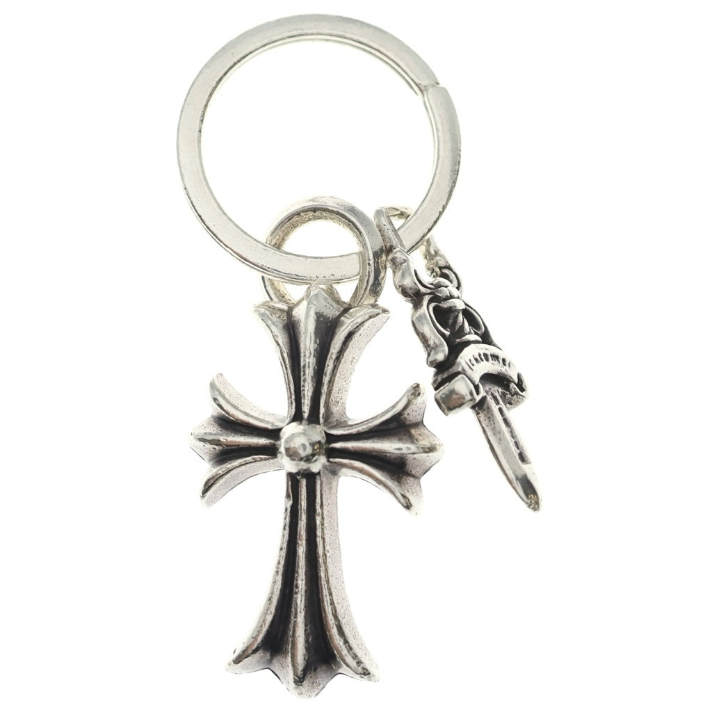 CHROME HEARTS(クロムハーツ) CH CRS SML&No5 DGGR スモールCHクロス#5ダガーキーリング シルバーキーリング