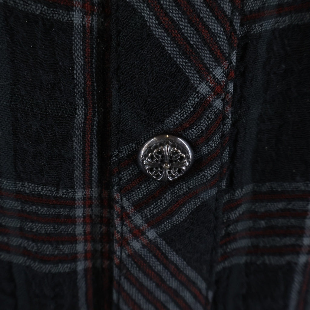 CHROME HEARTS(クロムハーツ) LOOSEENDS LS CHECK チェック柄胸ポケット長袖シャツ