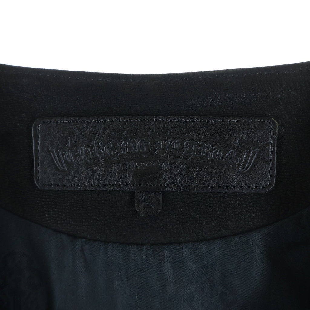 CHROME HEARTS(クロムハーツ) CLASSIC 2B DSTRY クラシック 2B デストロイ レザーベスト ブラック