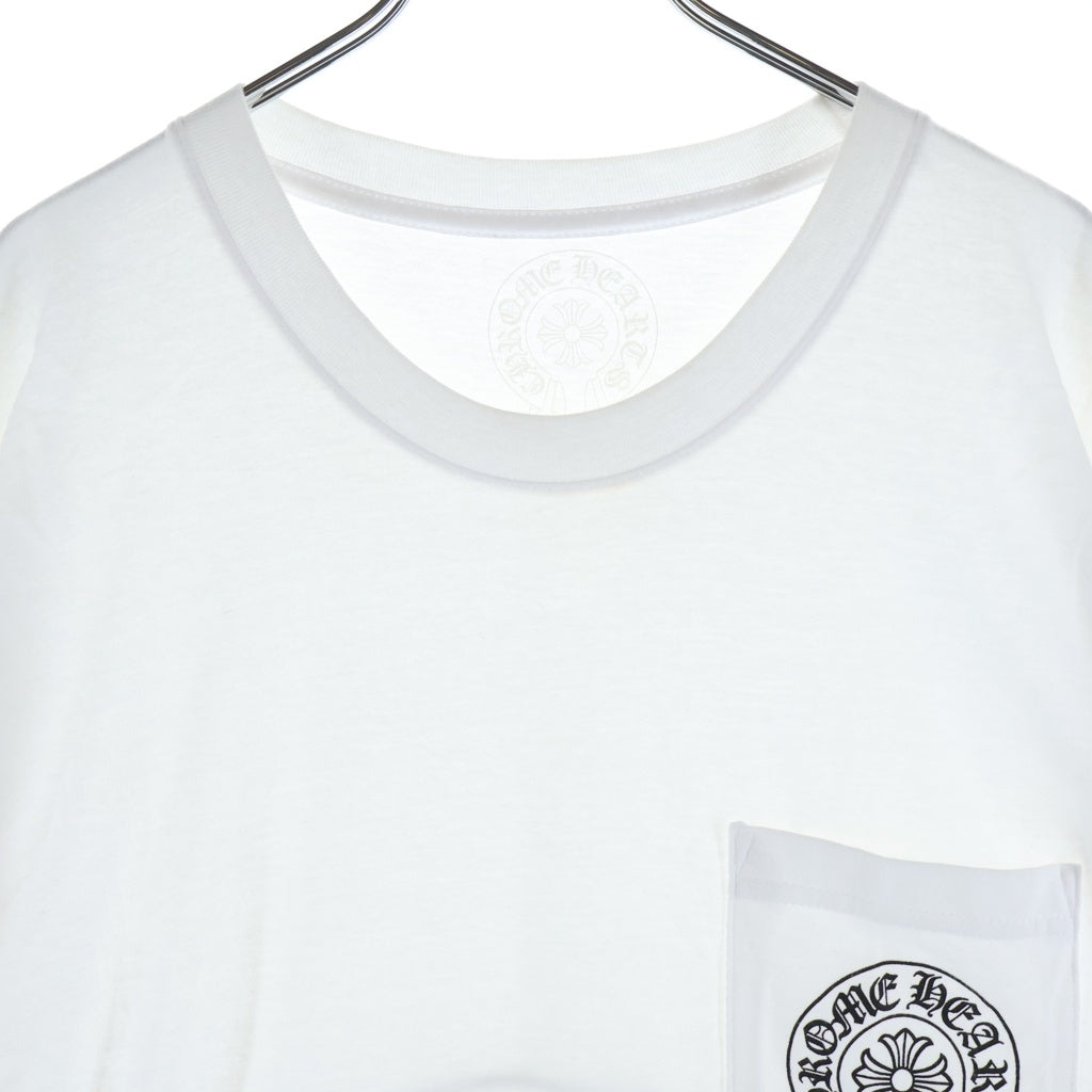 CHROME HEARTS(クロムハーツ) S/S バックホースシュー ホノルル限定 クルーネック半袖Tシャツカットソー ホワイト