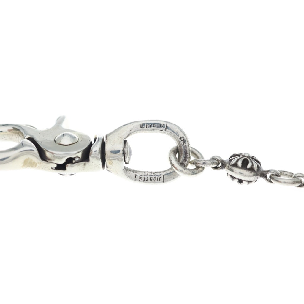 CHROME HEARTS(クロムハーツ) 2BALL LONG-S/1クリップロング#2クロスボール ウォレットチェーン シルバー BCA386