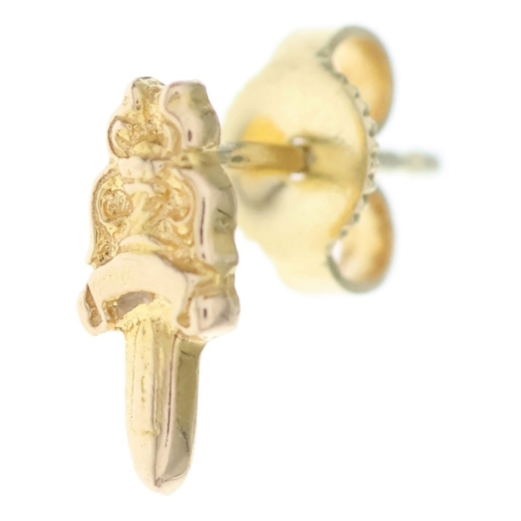 CHROME HEARTS(クロムハーツ) 22K STACK DAGGER ダガースタックスタッドピアス ゴールド