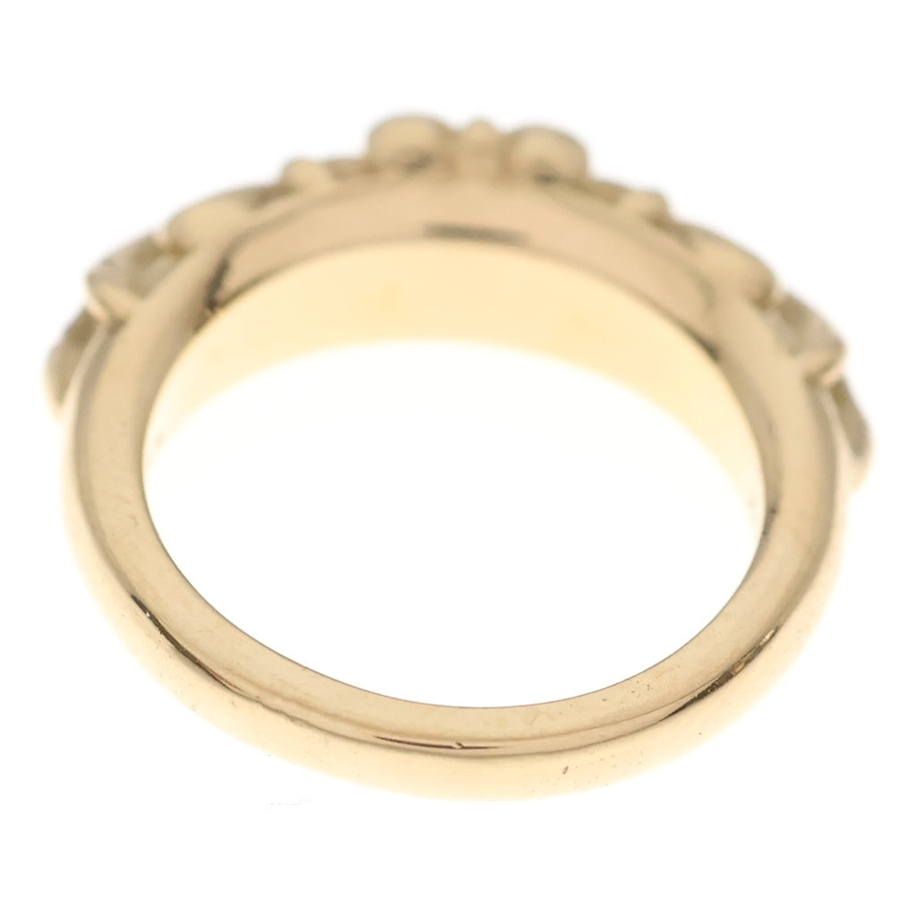 CHROME HEARTS(クロムハーツ) 22K BABYCLSC P RUB ベイビークラシックフローラルクロス PAVEルビー リング ゴールド