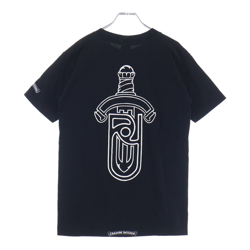 CHROME HEARTS(クロムハーツ) OLD ×UNITED ARROWS ユナイテッドアローズ ダガー クルーネック半袖Tシャツカットソー ブラック