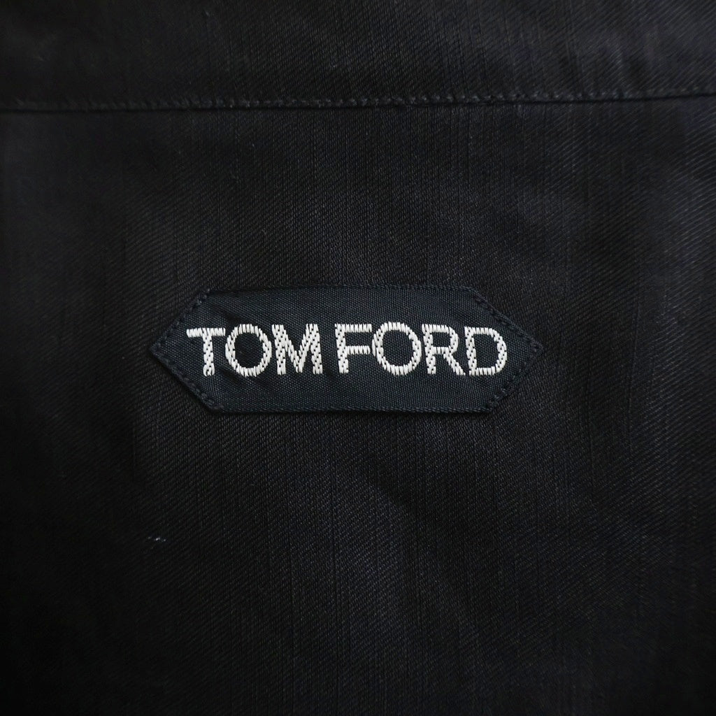 TOM FORD(トムフォード) ミリタリー シルクリネンシャツ 4-YG080
