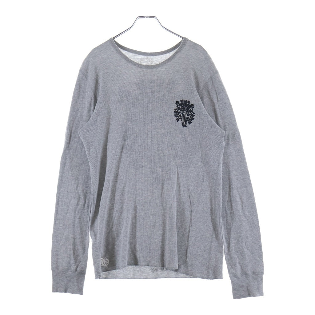 CHROME HEARTS(クロムハーツ) Thermal L S ヴァインダガープリントサーマル長袖Tシャツ カットソー グレー