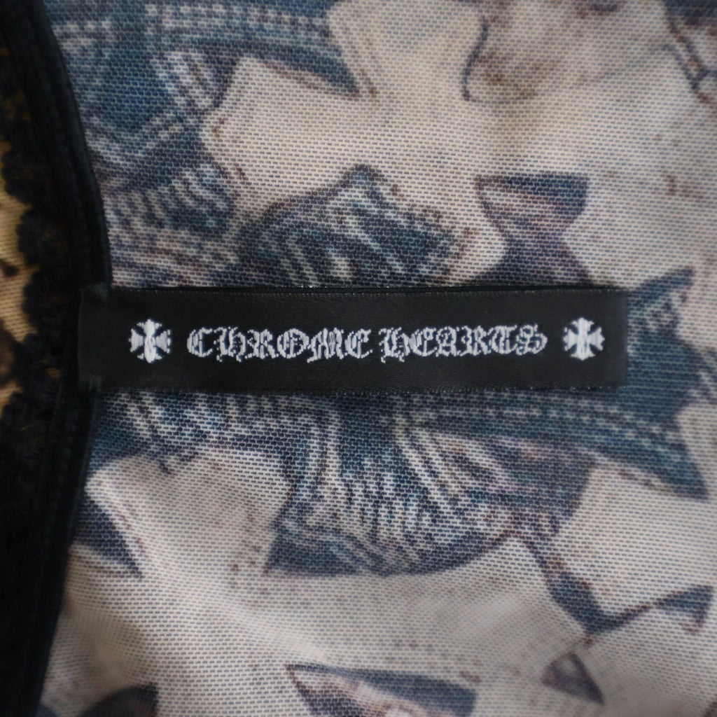 CHROME HEARTS(クロムハーツ) All OVER CROSS PRINT オフショルダー レディース トップス