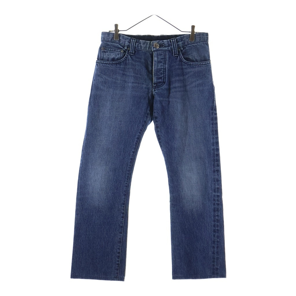 CHROME HEARTS クロムハーツ クロスボールボタン ボタンフライ ストレートデニムパンツ CHROME HEARTS(クロムハーツ) クロスボールボタン ボタンフライ