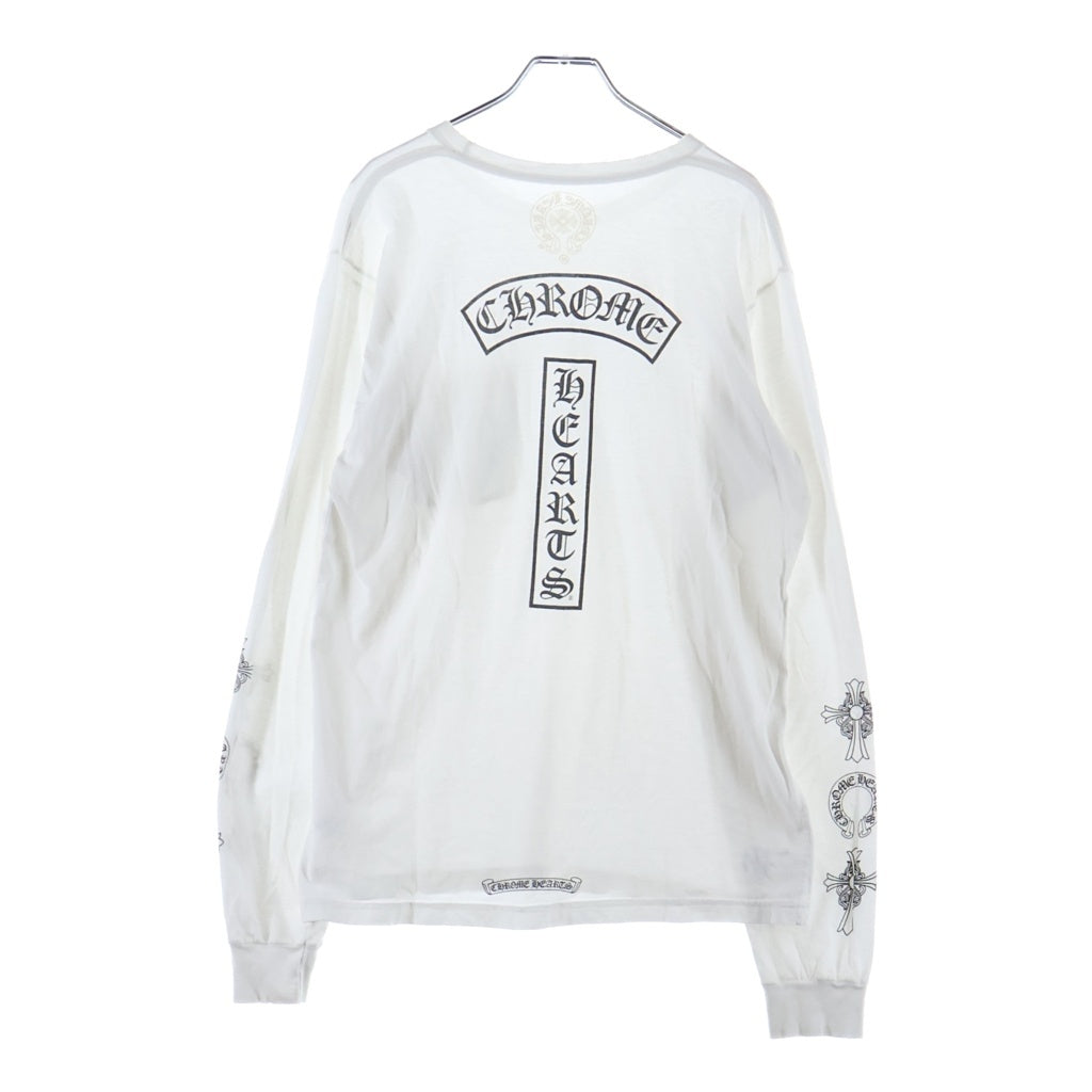CHROME HEARTS(クロムハーツ) CH L/S TBAR Tバー 袖CHクロスプリント 長袖Tシャツカットソー