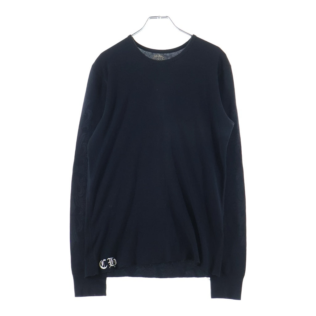 CHROME HEARTS(クロムハーツ) OLD Thermal L/S オールド バックフローラルクロスプリント 長袖サーマルカットソー