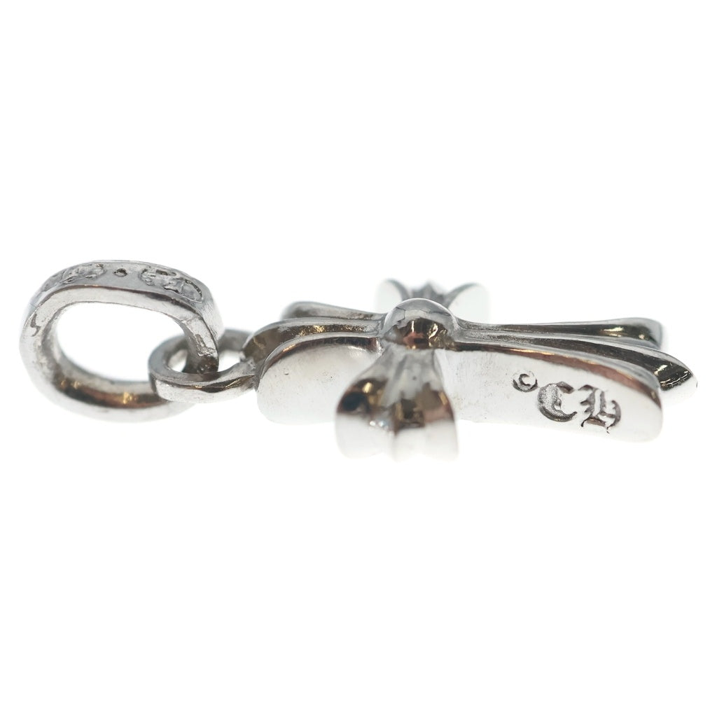CHROME HEARTS(クロムハーツ) 18KWG CRS BBYFAT P/SAP ベイビーファット PAVEサファイア ホワイトゴールドネックレストップ