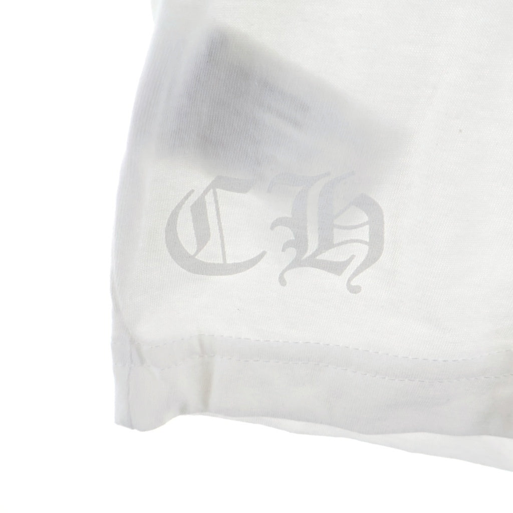 CHROME HEARTS(クロムハーツ) CH T-SHIRT バックホースシュープリント 半袖Tシャツ カットソー ホワイト