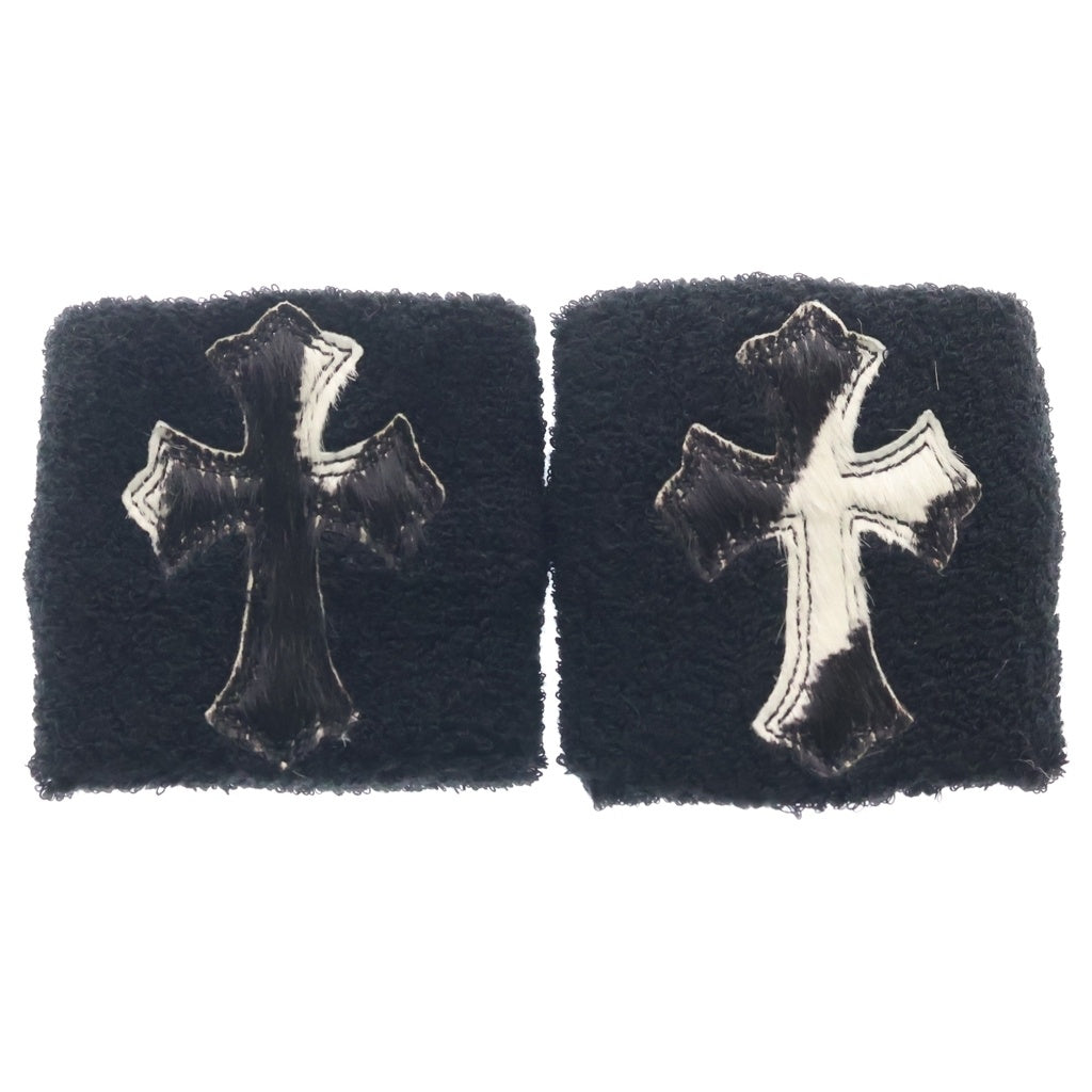 CHROME HEARTS(クロムハーツ) SWEATBAND WRIST ハラコレザークロスパッチリストバンド