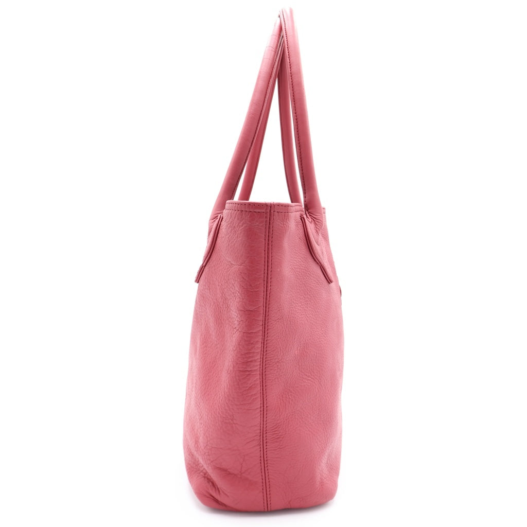 CHROME HEARTS(クロムハーツ) FS TOTE FSトート クロスパッチ付きレザートートバッグ レッド レディース