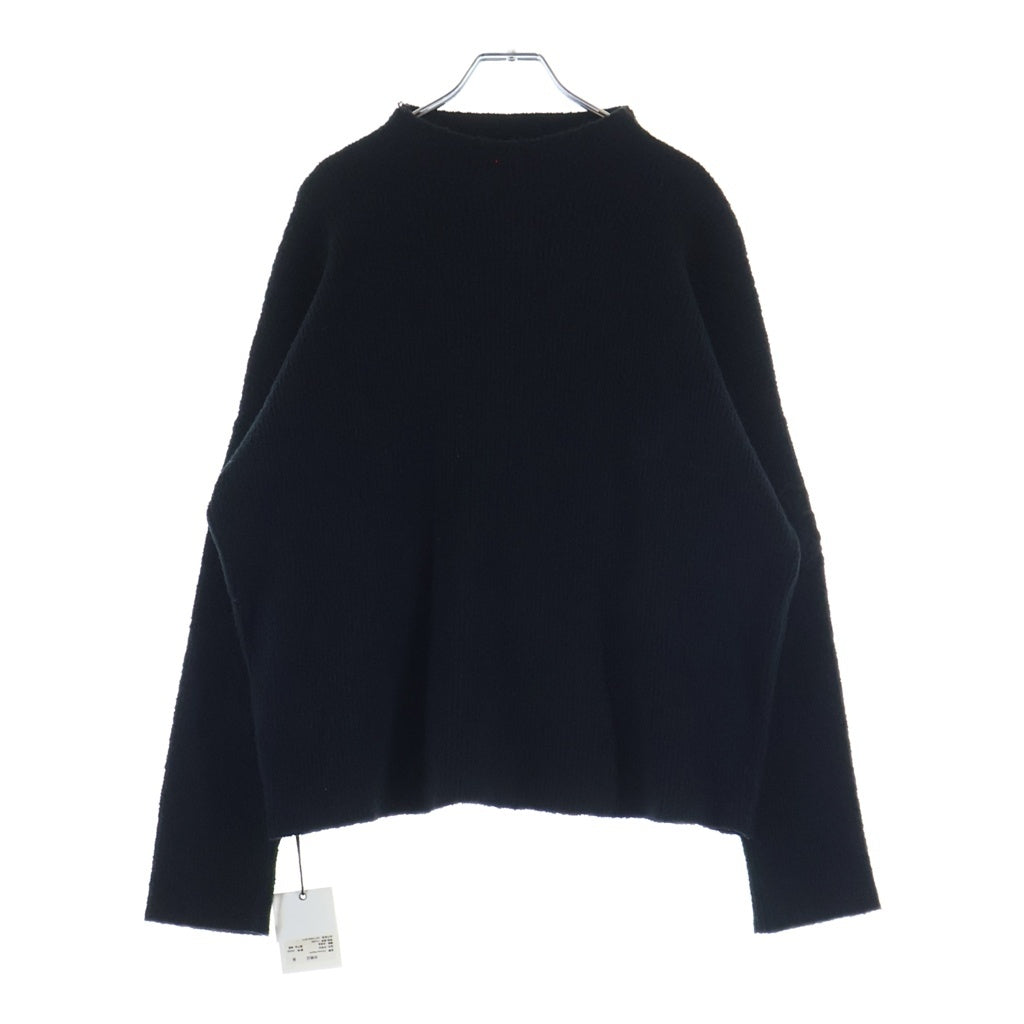 CHROME HEARTS(クロムハーツ) Y NOT Harako Leather Cross Patch Knit ハラコレザークロスパッチ ハイネックニットセーター