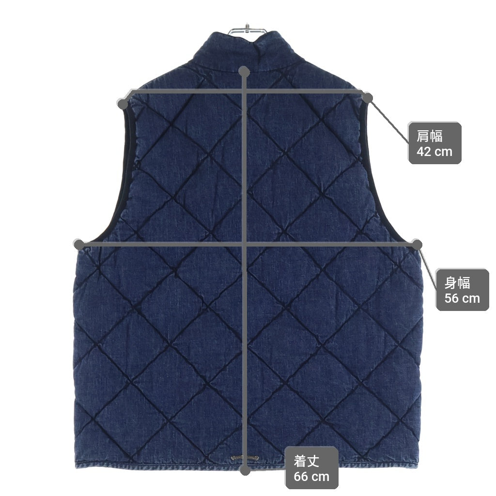 CHROME HEARTS(クロムハーツ) TEENAGE KICKS デニムキルティングダウンベスト