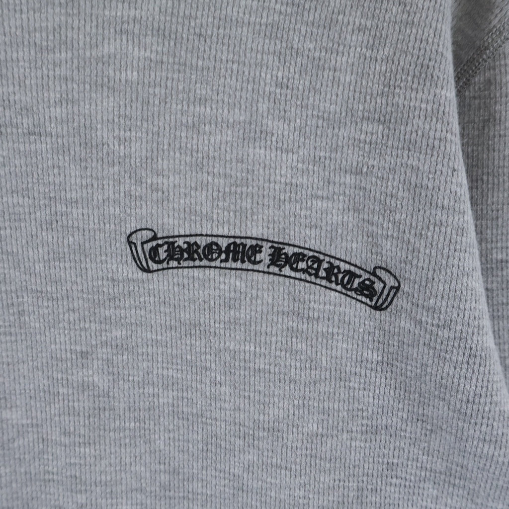 CHROME HEARTS(クロムハーツ) Thermal LS 袖ロゴプリントサーマル長袖カットソー