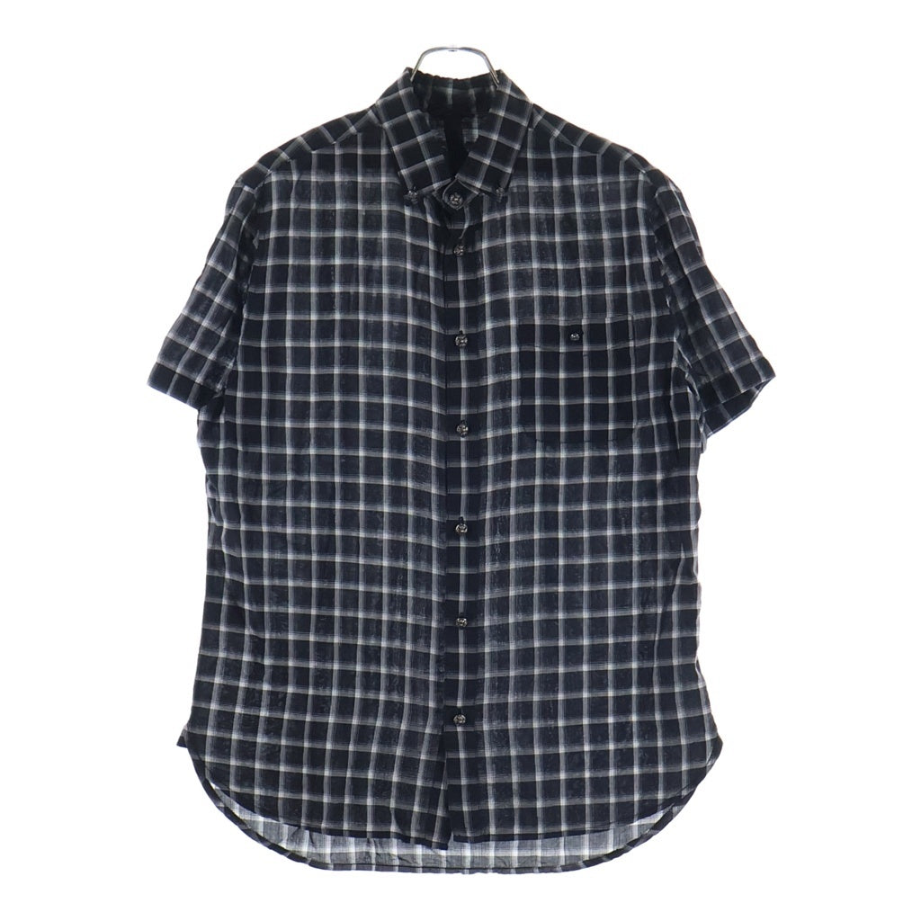 CHROME HEARTS(クロムハーツ) Y NOT クロスボール 半袖チェックシャツ