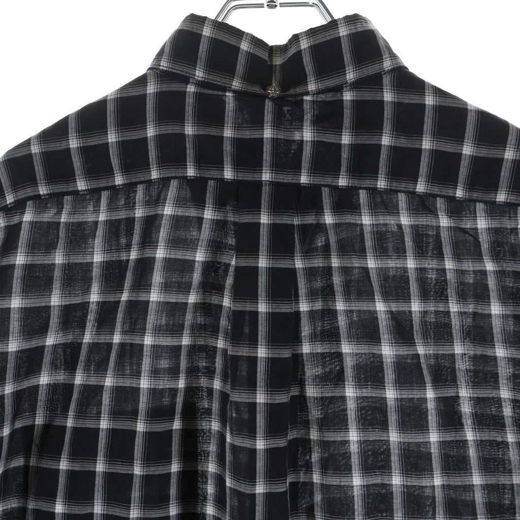 CHROME HEARTS(クロムハーツ) Y NOT クロスボール 半袖チェックシャツ