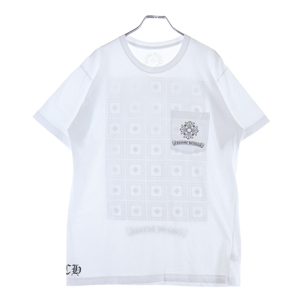 CHROME HEARTS(クロムハーツ) CH S/S バックCHプラス総柄プリント 半袖Tシャツ