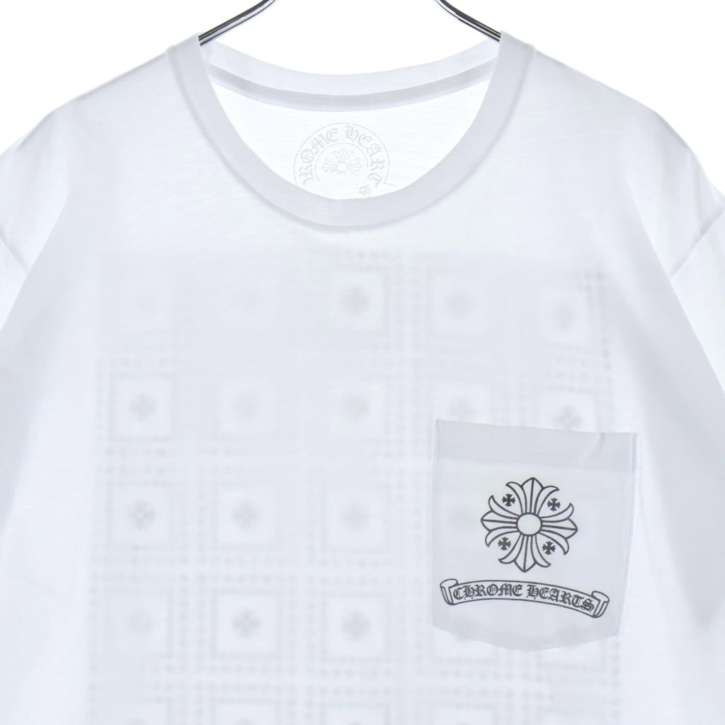 CHROME HEARTS(クロムハーツ) CH S/S バックCHプラス総柄プリント 半袖Tシャツ