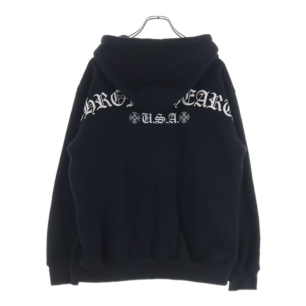 CHROME HEARTS(クロムハーツ) SWTSHIRT HD ZIP バックアーチロゴ 裏地サーマルジップパーカー