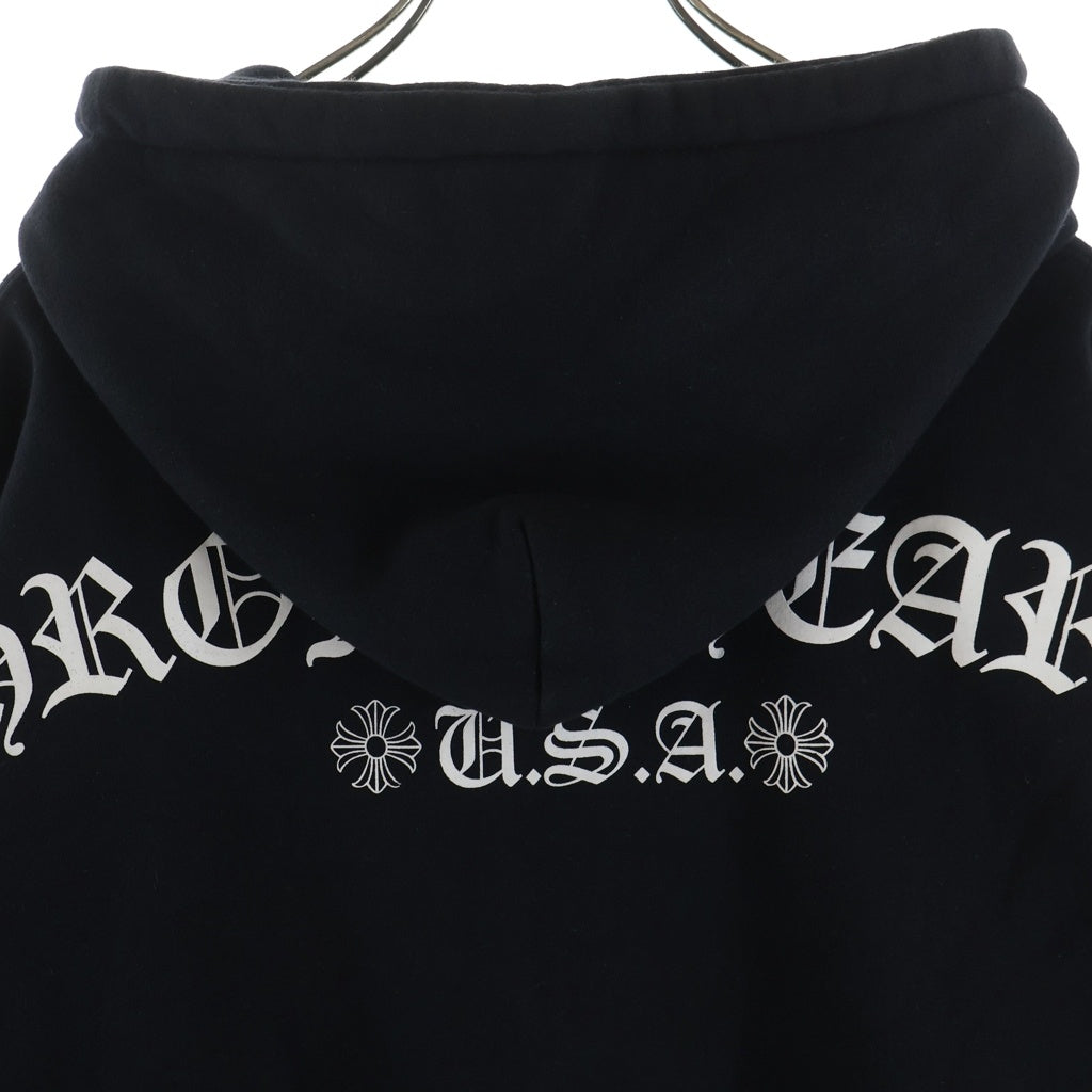 CHROME HEARTS(クロムハーツ) SWTSHIRT HD ZIP バックアーチロゴ 裏地サーマルジップパーカー