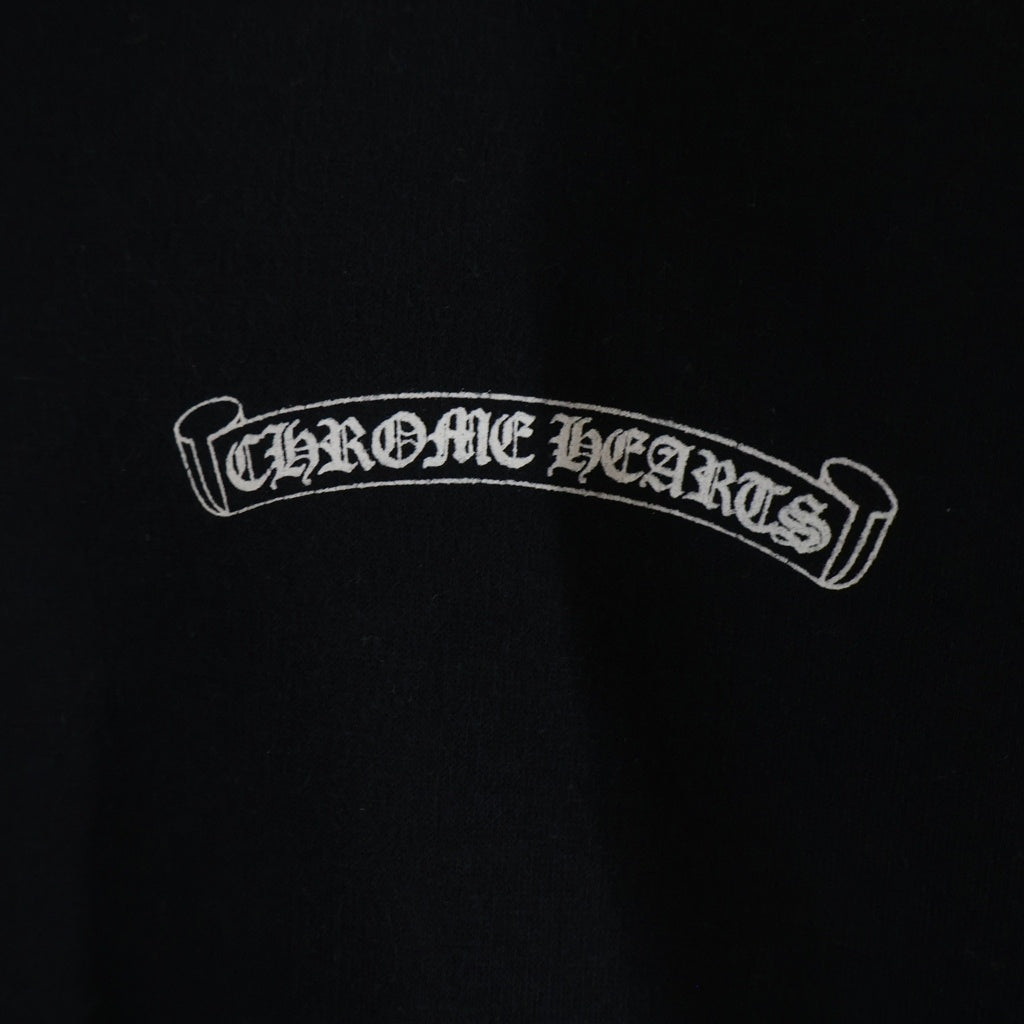 CHROME HEARTS(クロムハーツ) SWTSHIRT HD ZIP バックアーチロゴ 裏地サーマルジップパーカー