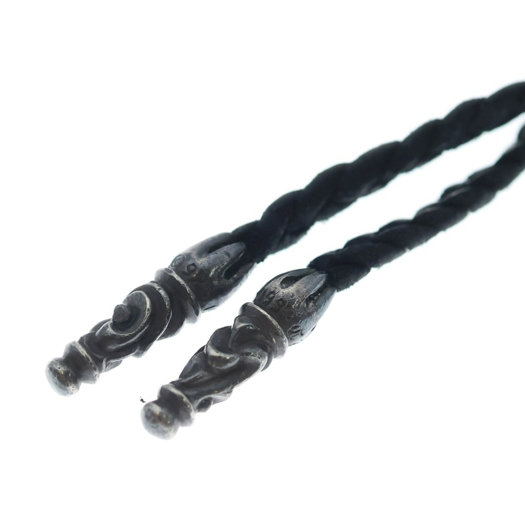 CHROME HEARTS(クロムハーツ) DBL CH PRS ダブル CHプラス ペンダントトップWレザーブレイド シルバー