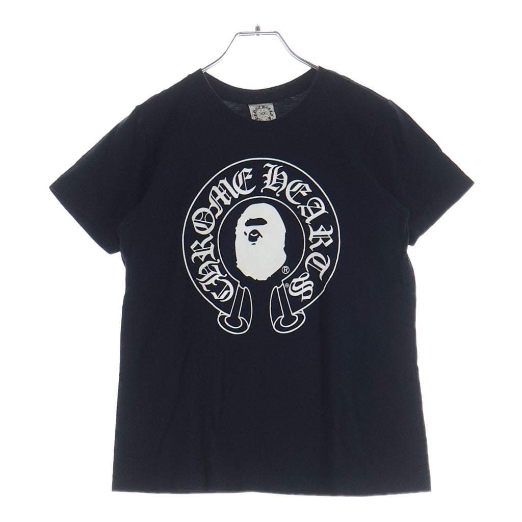CHROME HEARTS(クロムハーツ) × A BATHING APE Baby Milo Horseshoe Tee ベイビーマイロ ホースシュー 半袖Tシャツ カットソー ブラック